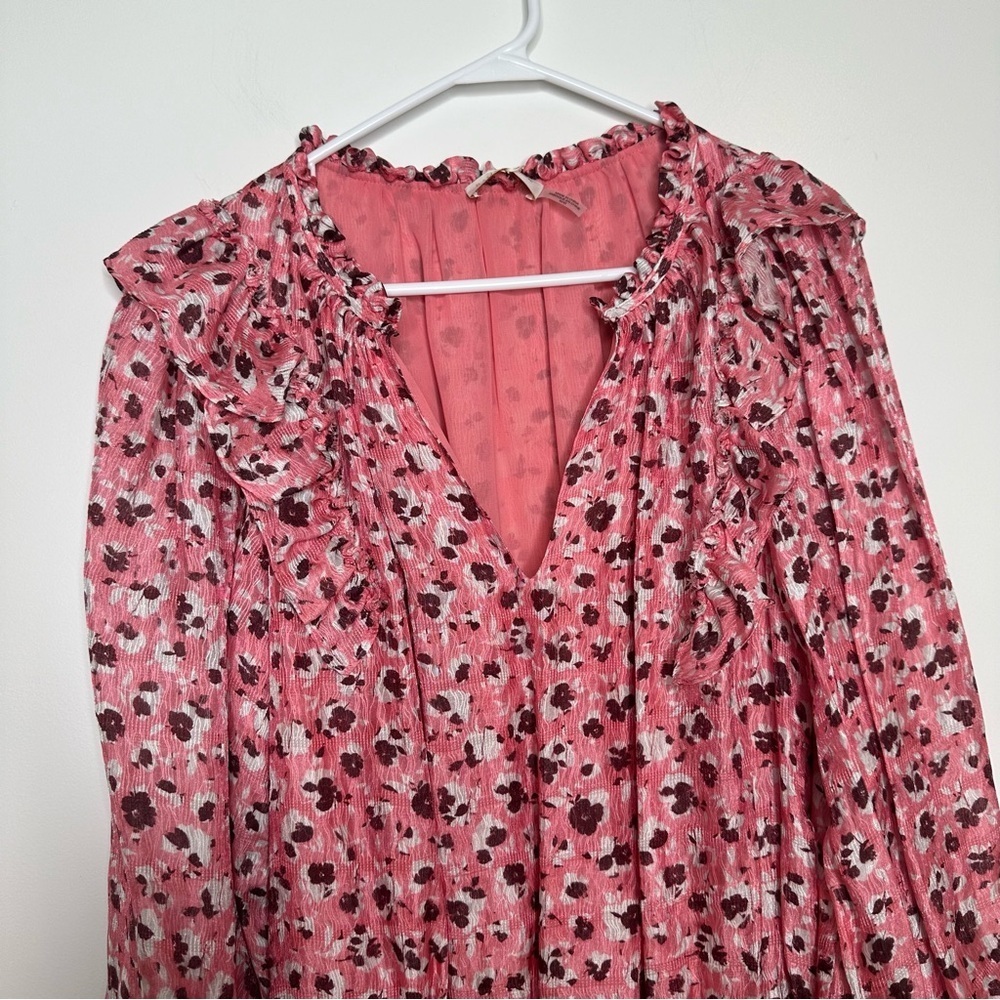 NWT Ramy Brook Printed Penelope Ruffle Mini Dress Size Medium - Picture 5 of 13